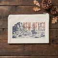Sketched Cowboy Riding Horse - Custom Canvas Zipper Pouch