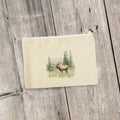 Moose Scene - Spring Canvas Zipper Pouch