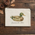 Vintage Duck Decoy - Custom Canvas Zipper Pouch