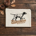 Vintage Pointer Logo - Custom Canvas Zipper Pouch
