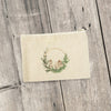 Wood Village Wreath - Canvas Zipper Pouch