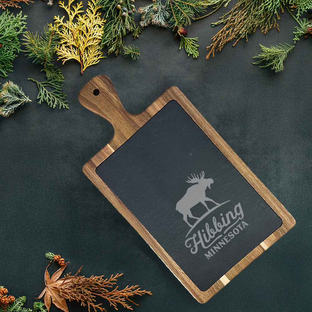 Moose Silhouette - Custom Slate Serving Board