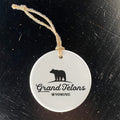 Bear Silhouette w/ City, State - Custom Ornament