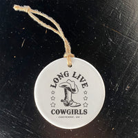 Long Live Cowgirls w/ City, State - Ornament