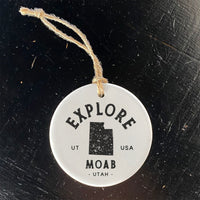 Explore State w/ City, State - Ornament