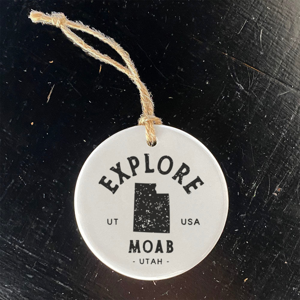 Explore State w/ City, State - Custom Ornament