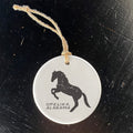 Horse Silhouette - Custom Ornament