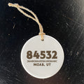 Western Zip Code w/ City State - Custom Ornament