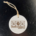 Western Pattern w/ City State - Custom Ornament