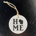 Distressed Home w/ State - Custom Ornament