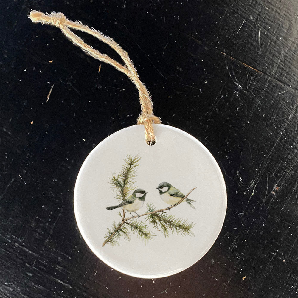 Chickadee Pair - Spring Ornament