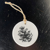 Hand Drawn Pinecone - Ornament