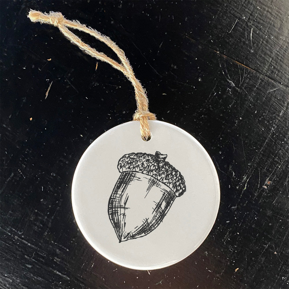 Hand Drawn Acorn - Ornament