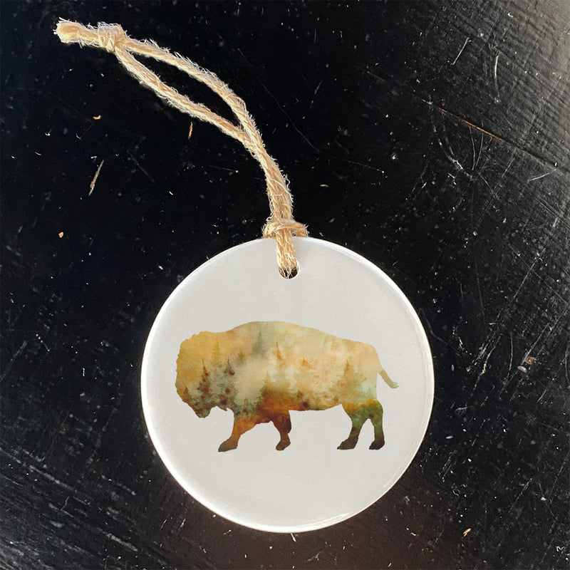 Watercolor Buffalo - Ornament
