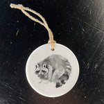 Watercolor Raccoon - Ornament