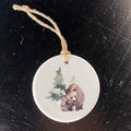 Watercolor Bear Scene - Ornament