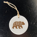 Vintage Bear Logomark - Custom Ornament