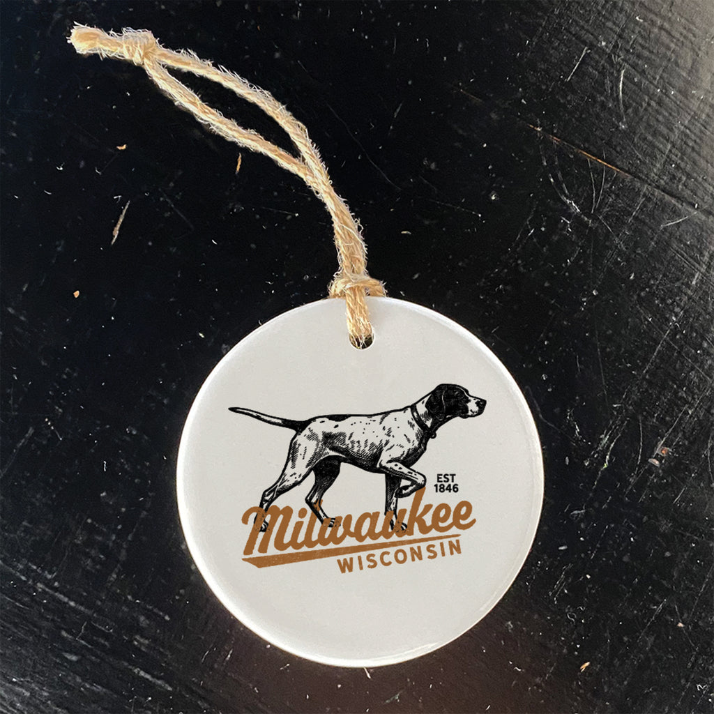 Vintage Pointer Logo - Custom Ornament