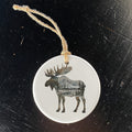 Moose Silhouette - Custom Ornament