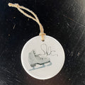 Watercolor Ice Skate - Ornament