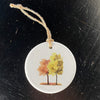 Watercolor Fall Trees (Pair) - Ornament