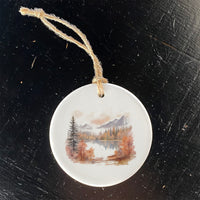 Autumn Lake Scene - Ornament