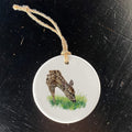Doe in Spring Meadow - Oil Paint - Ornament