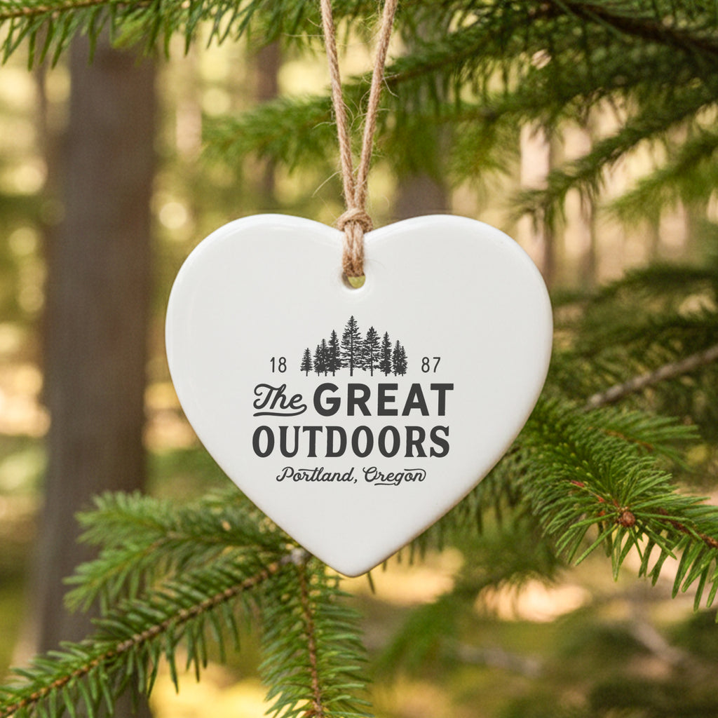 The Great Outdoors Custom - Custom Heart Shaped Ornament