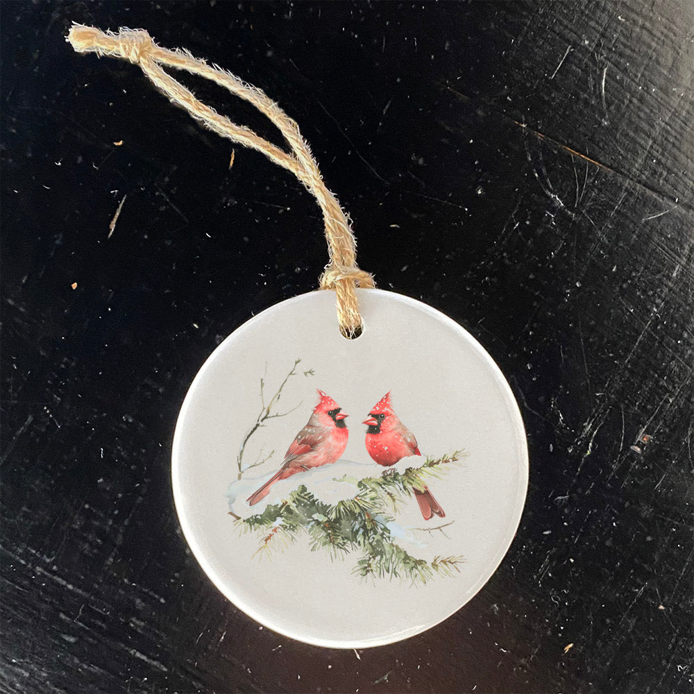 Winter Cardinals - Ornament