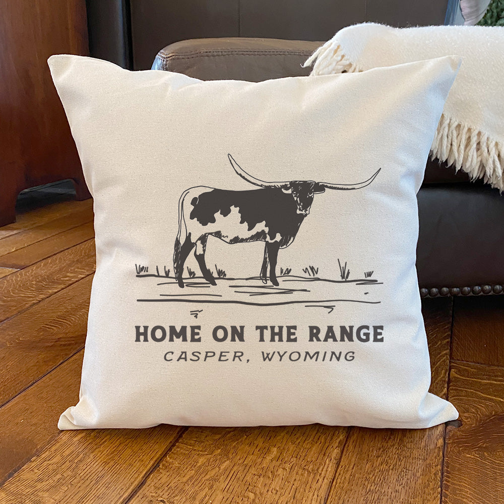 Home on the Range - Custom Square Canvas Pillow