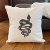 Snake Silhouette Custom - Square Canvas Pillow