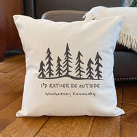 Northwoods Calling - Custom Square Canvas Pillow