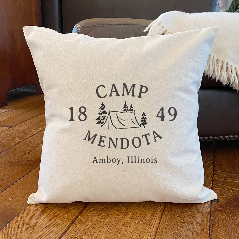 The Custom Campground - Custom Square Canvas Pillow