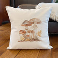 Mushroom Bunch - Customizable Square Canvas Pillow