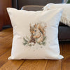 Pinecone Squirrel - Customizable Square Canvas Pillow