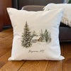 Winter Retreat - Custom Square Canvas Pillow