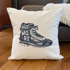 Hike More Worry Less Boot - Square Canvas Pillow