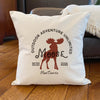 Moose Badge - Square Canvas Pillow