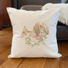 Floral Squirrel - Square Canvas Pillow