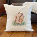 Hiking Pack - Square Canvas Pillow