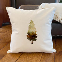 Watercolor Tree - Square Canvas Pillow