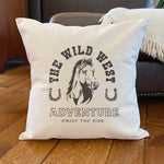 Wild West Adventure (Horse) - Square Canvas Pillow