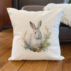 Winter Rabbit - Square Canvas Pillow