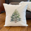 Winter Pine Trees - Square Canvas Pillow