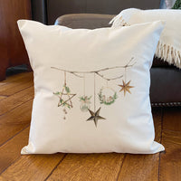 Festive Branch - Square Canvas Pillow