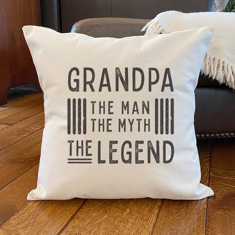 Grandpa / Father The Legend - Square Canvas Pillow