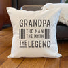Grandpa The Legend - Father's Day Square Canvas Pillow