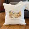 Autumn Mountain Scene Custom - Square Canvas Pillow