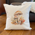 Fall Forest Mushrooms - Square Canvas Pillow