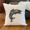 Yellowstone National Park Fish - Square Canvas Pillow